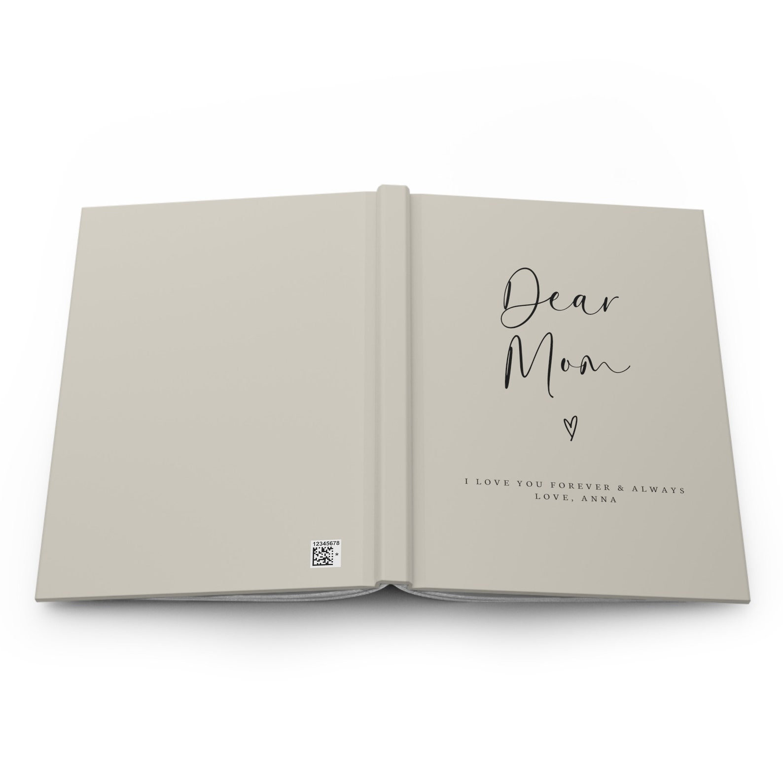 Dear Mom Custom Notebook Gift- Letters to My Mom Journal- Personalized ...