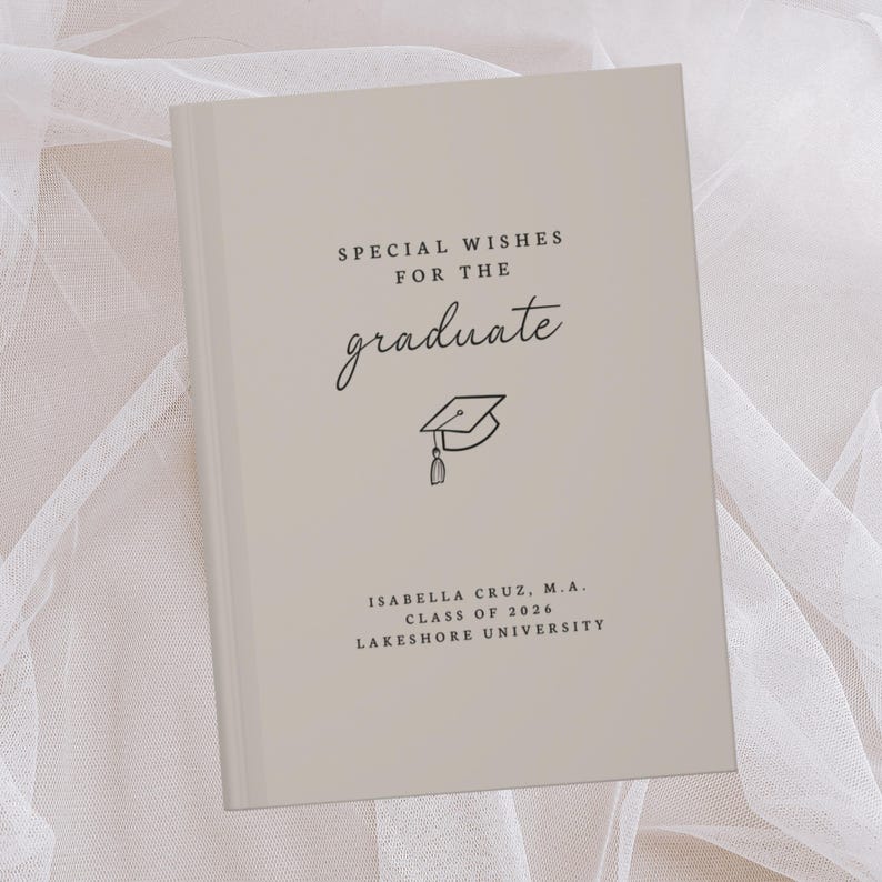 Custom Graduation Party Guest Book Class of 2026 Grad Guestbook High ...