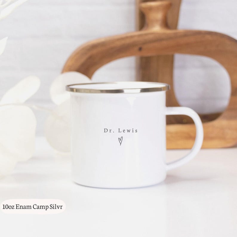 Custom Name Doctor Mug Personalized PHD Graduation Gift Med School Grad Present Doctorate Mug New DR Mug White Coat Ceremony Gifts For Her image 9
