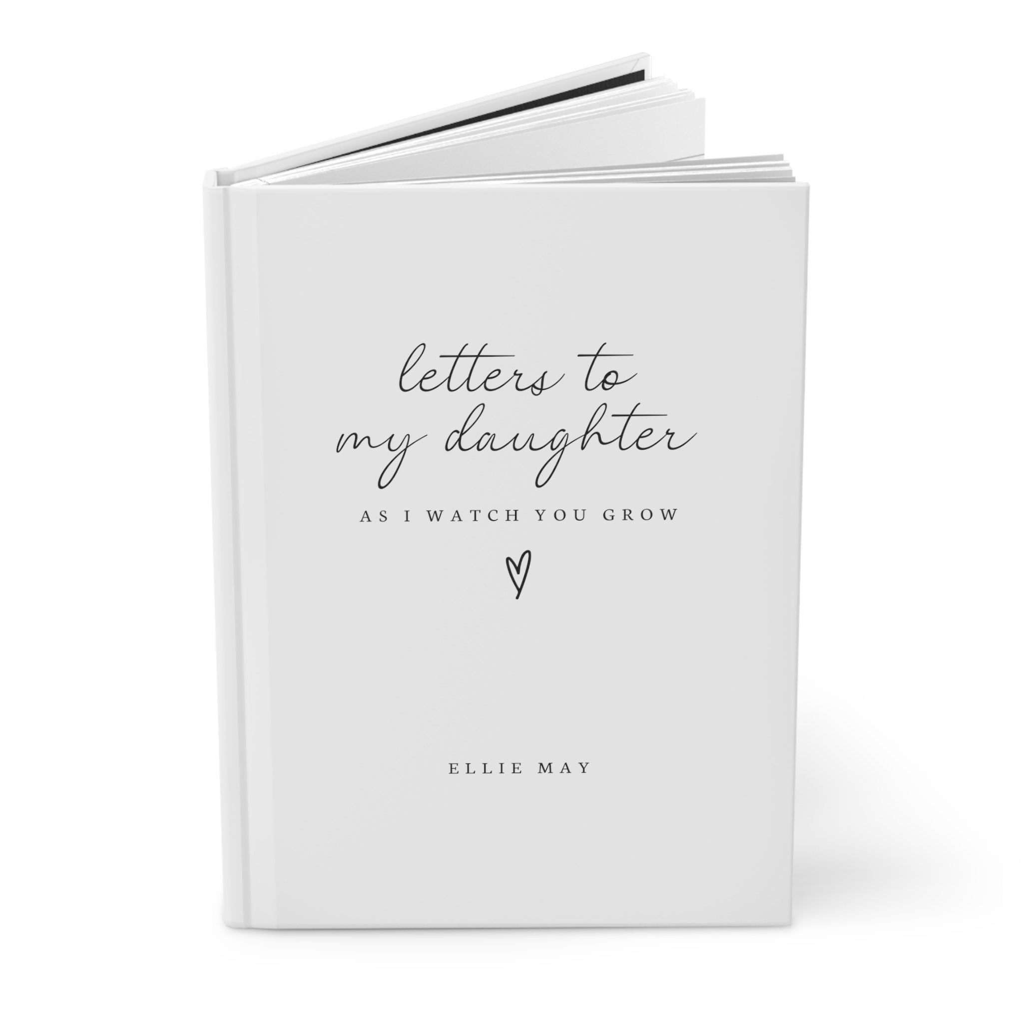 Letters To My Daughter Notebook- Dear Daughter Journal- As I Watch You Grow- Personalized Name Journal- Custom Journal Gift- Memory Keepsake