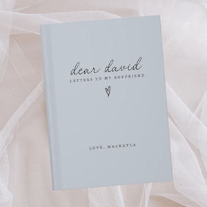 Cartas a mi novio, cuaderno personalizado: querido novio, diario con nombre personalizado, regalo de novia, regalos de aniversario de citas personalizados