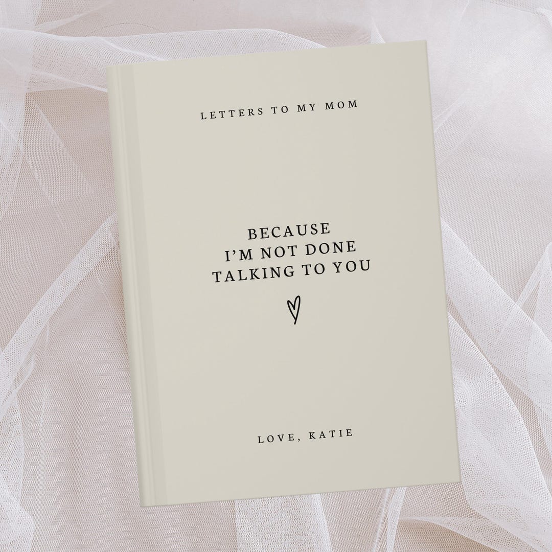 Letters to My Mom Custom Grief Journal, Personalized Loss of Mother ...