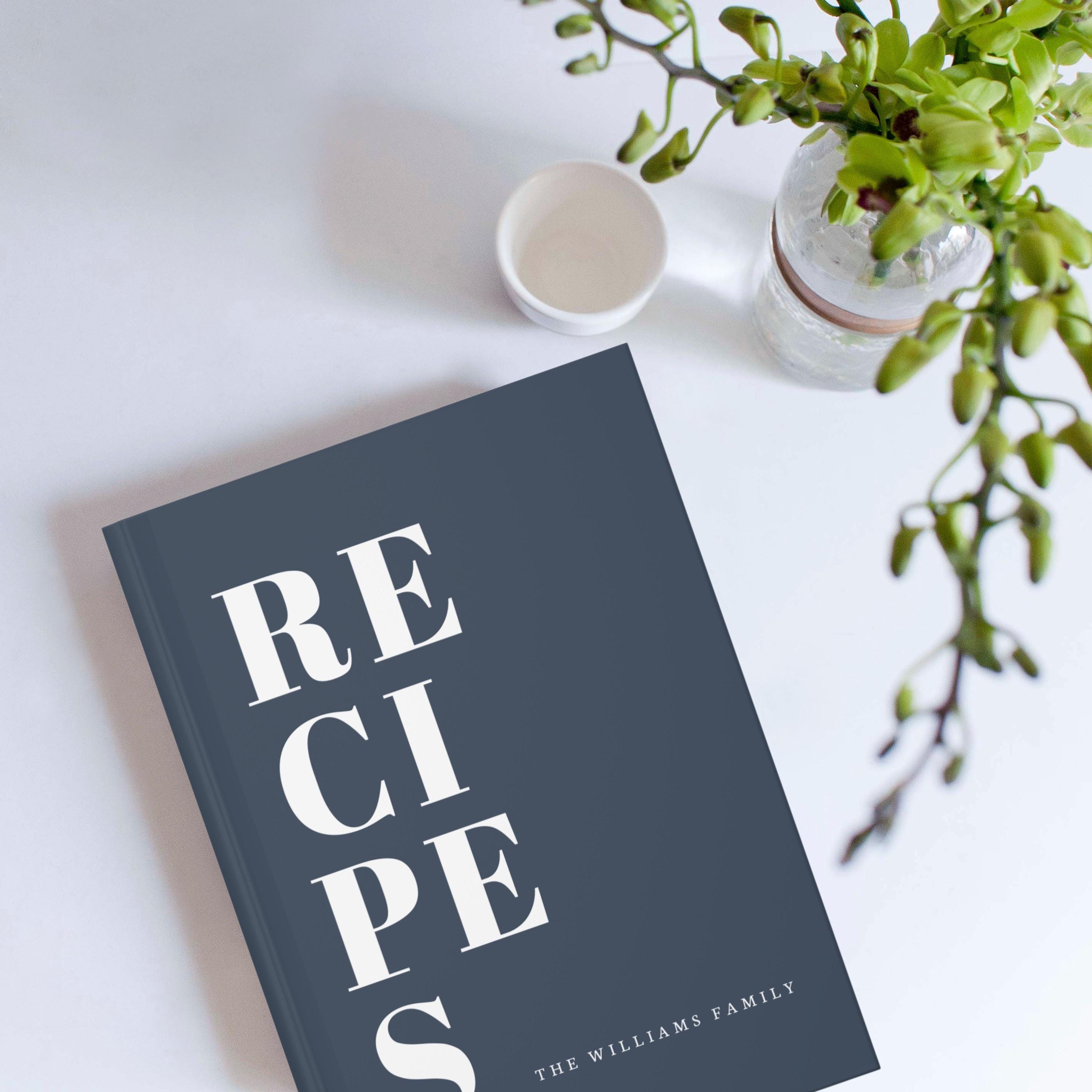 Personalized Recipe Book- Custom Cookbook- Personalized Name Cooking ...