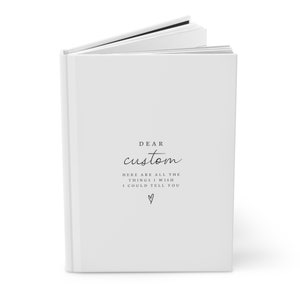 Dear Custom Name Journal- Grief Journal- Memorial Gift- Remembrance Gift- Bereavement Gift- Loss of Loved One Gift- Funeral- Husband Loss image 6