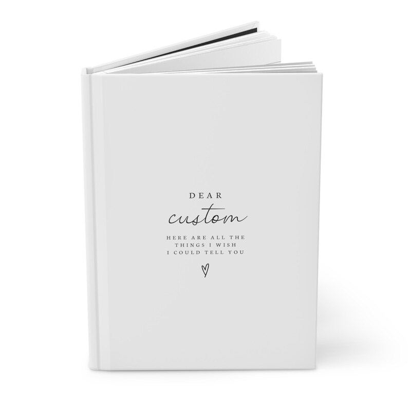 Dear Custom Name Journal- Grief Journal- Memorial Gift- Remembrance Gift- Bereavement Gift- Loss of Loved One Gift- Funeral- Husband Loss image 6