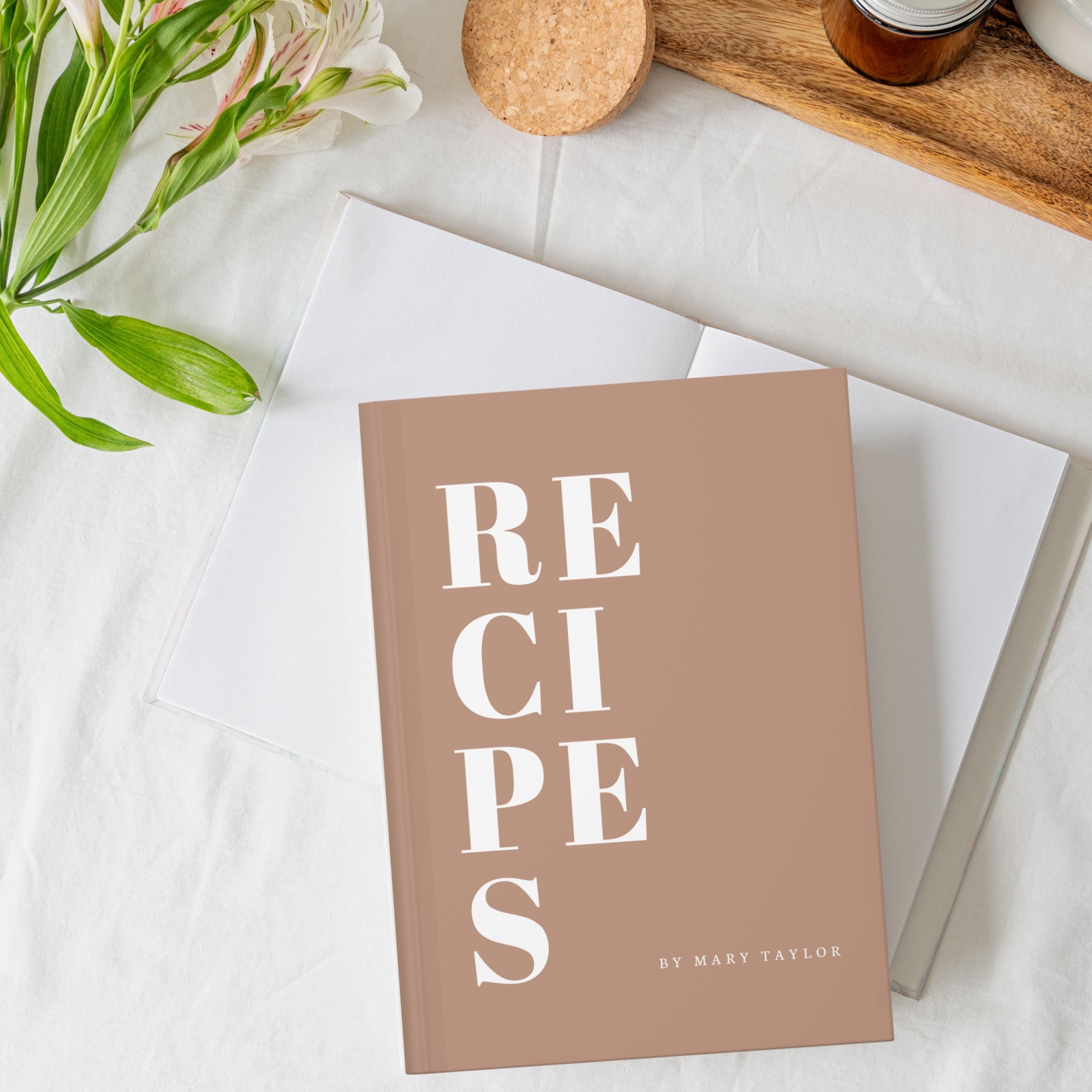 Personalized Recipe Book- Custom Cookbook- Personalized Name Cooking ...