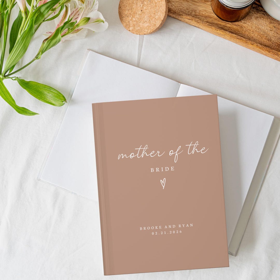 Mother of the Bride Wedding Notebook Personalized Gift From Bride to ...