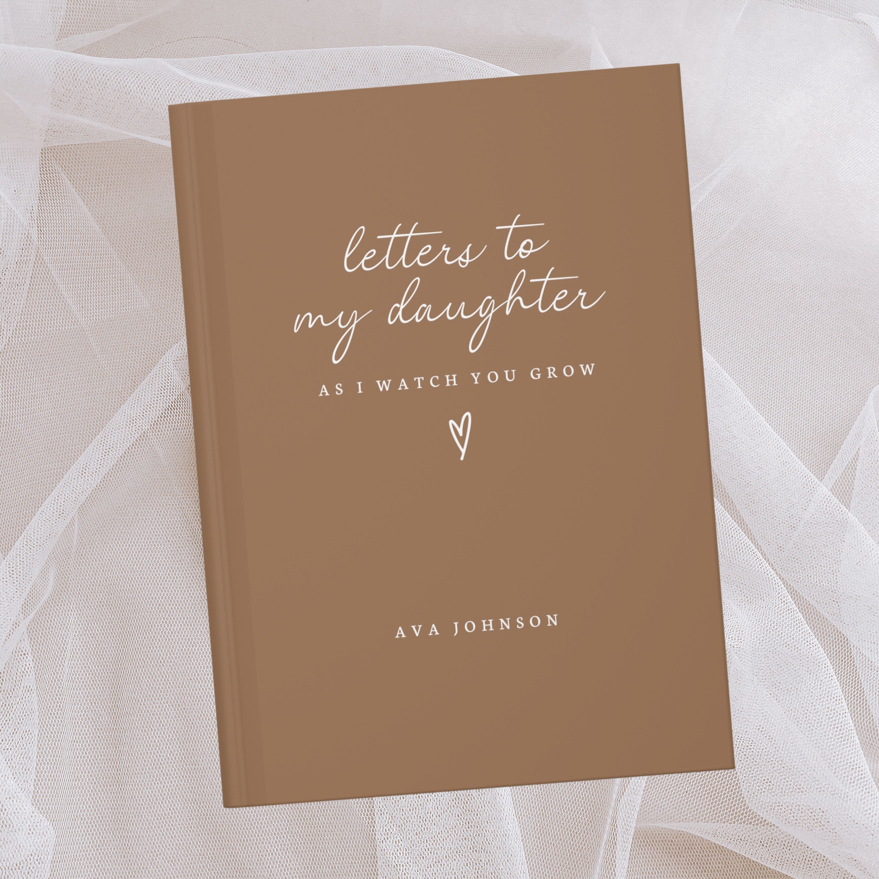 Letters To My Daughter Notebook- Dear Daughter Journal- As I Watch You Grow- Personalized Name Journal- Custom Journal Gift- Memory Keepsake
