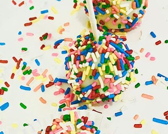 Rainbow Sprinkles cake pop