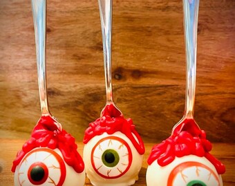 Halloween eye ball cake pops