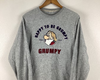 happy to be grumpy sweatshirt
