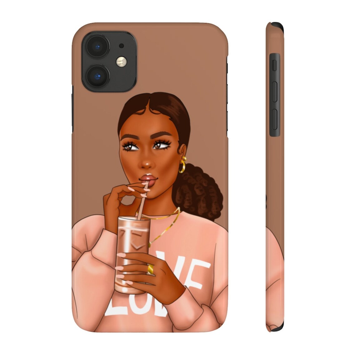 Slim Phone Case Black Girl Phone Case afro Woman Phone Case Etsy UK