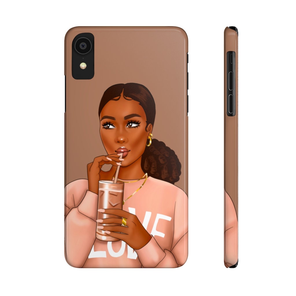 Slim Phone Case Black Girl Phone Case afro Woman Phone Case Etsy UK