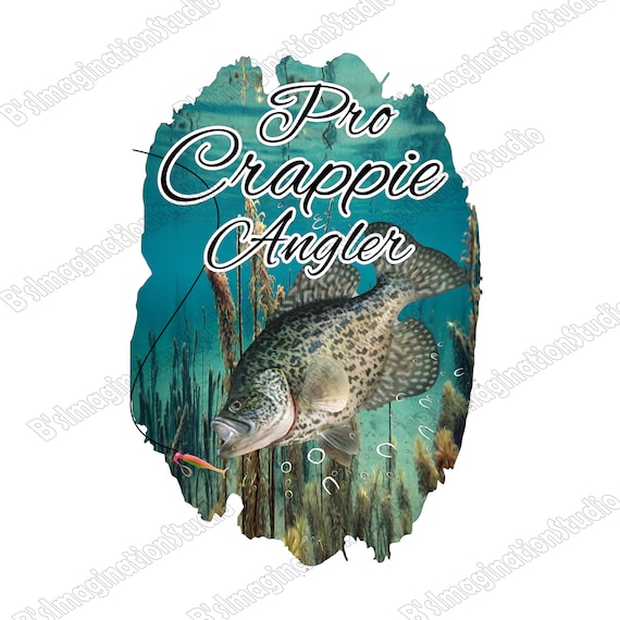 Crappie Angler, Fishing Image, Diy for T Shirt, Digital Download