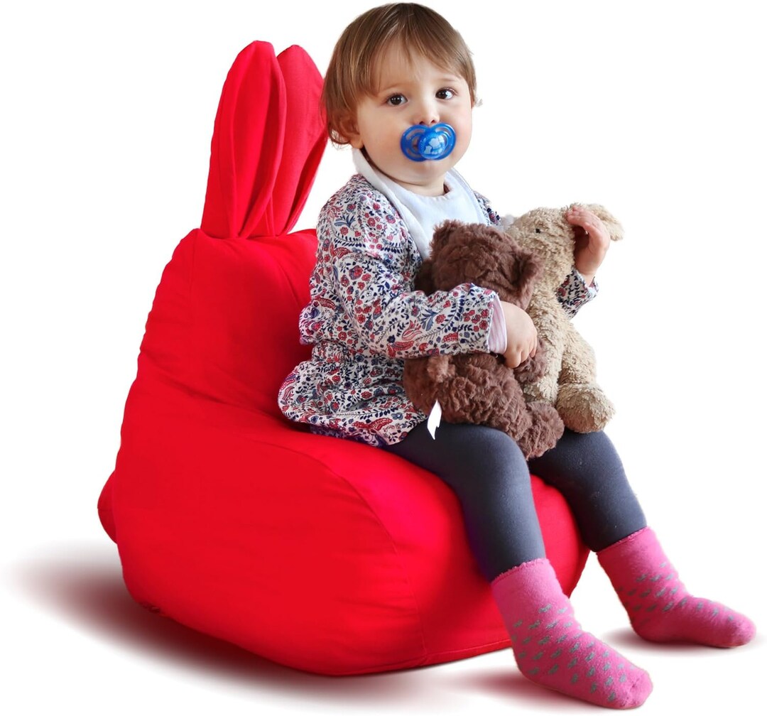 Teddy and Flower Stuffed Animal Storage Chair Bunny Rabbit Etsy