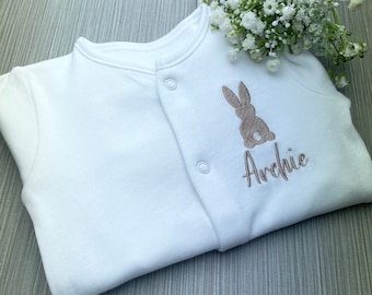 Sleepsuit | Embroidered personalised Easter sleepsuit | Personalised sleepsuit | Baby gift | Baby