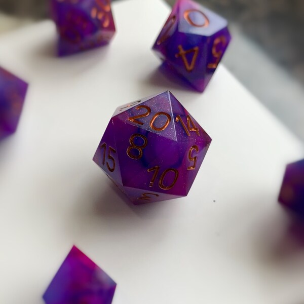 Milky Way galaxy dice set