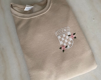 Sudadera con bordado de flores de Croacia