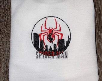 Spiderman Crewneck, Spiderman Sweatshirt, Spiderman embroidered sweatshirt, Vintage, No Way home, Birthday, Miles Morales, spiderverse