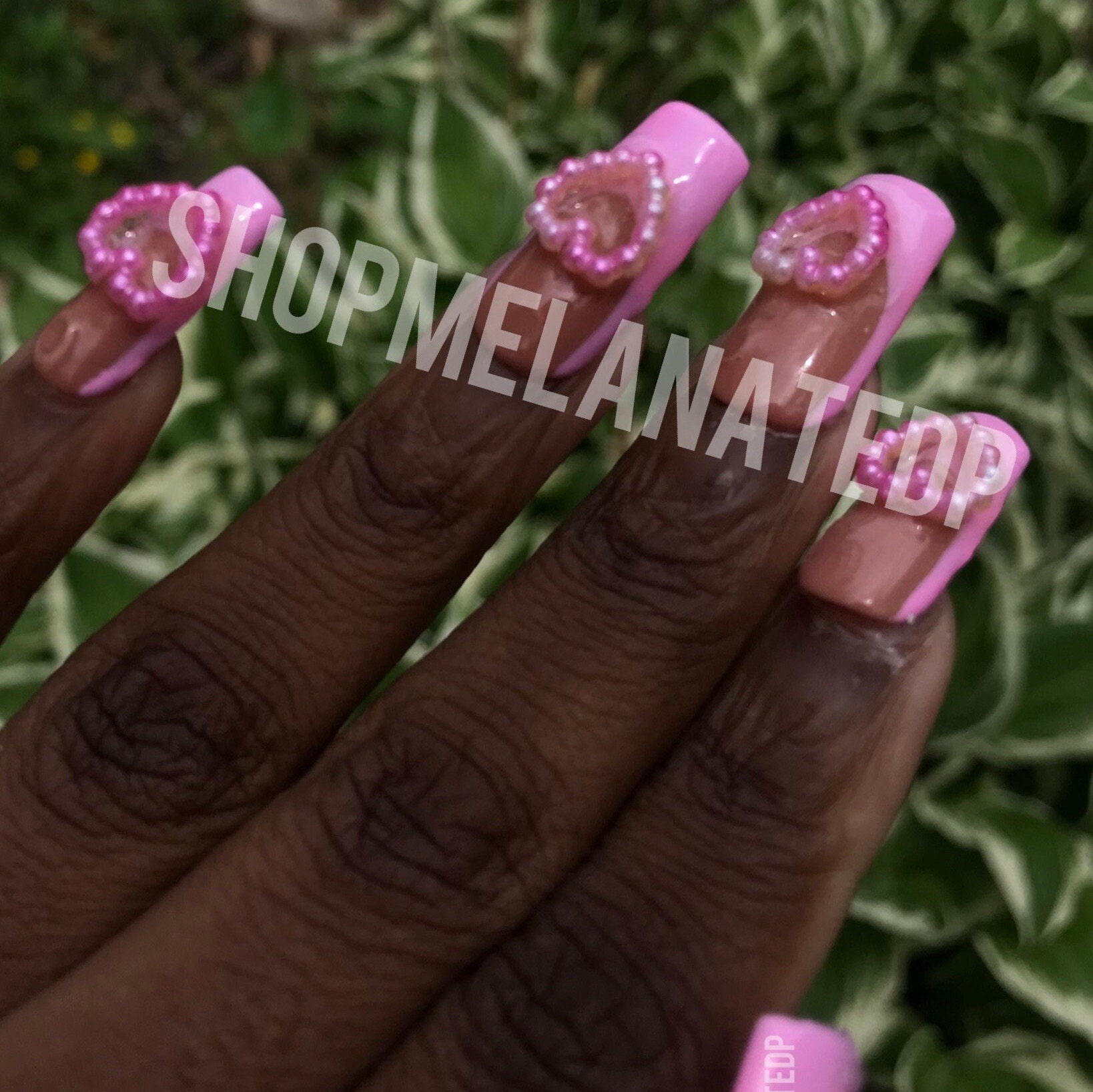 LOVESPELL/ Y2k Nails/ Light Pink Nails/ Cyber Y2k Nails/ - Etsy