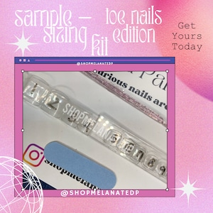 sample sizing kit TOE NAIL