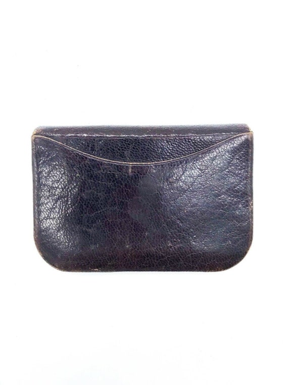 Antique Late 19thc French Leather Wallet and Coin… - image 8