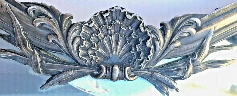 19th C. Silver Mirror by Boin-Taburet Paris France, First Standard .950 19 x 16 image 4