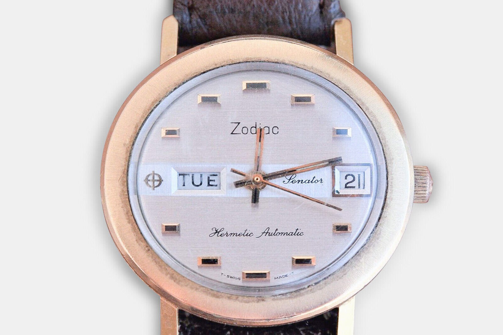 70年代ZODIAC SST 36000 ヴィンテージ スイス製自動巻き時計