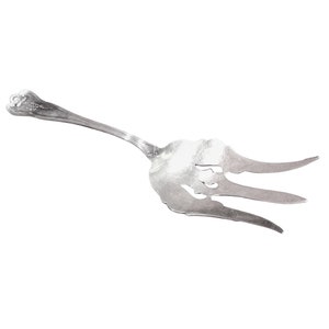 1904 Smith Patterson and Co Sterling Pierced Serving Fork, Monogrammed W