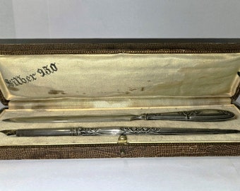 Vintage Silver and Amethyst Propelling Pencil - Etsy