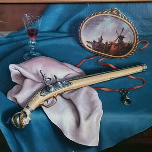 Paul DiBert (1930-2009) Trompe l&#39;oeil still life, Utah, California Oil Painting