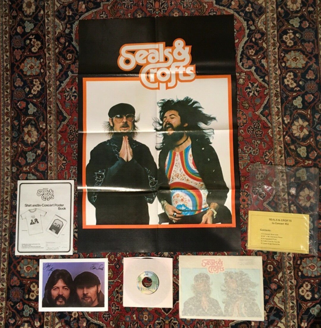1976 Seals and Crofts Vintage Concert Kit Poster Tshirt Etsy