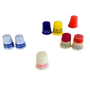 Antique Thimble Collection Advertising from the 1920&#39;s & 30&#39;s