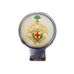 London City Livery Club license plate badge c.1950