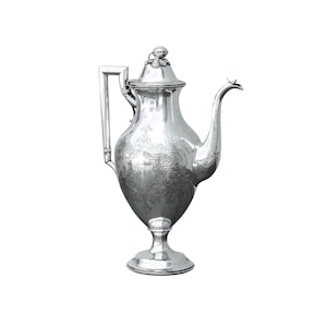 Ball Black & Co. New York, Coin Silver Tea Pot, 1860s 531g Rare