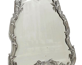 19th C. Silver Mirror by Boin-Taburet Paris France, First Standard .950 19" x 16"