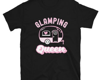 Glamping Queen T-Shirt | Happy Camper Graphic Tee