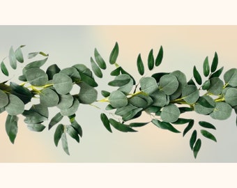 Faux Eucalyptus Laurel Vine 6ft  Long Artificial Green Garland Wedding Decor Craft Greenery