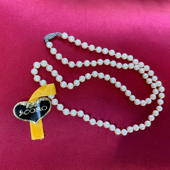 CLASSIC Coro Faux pearl necklace - image 1
