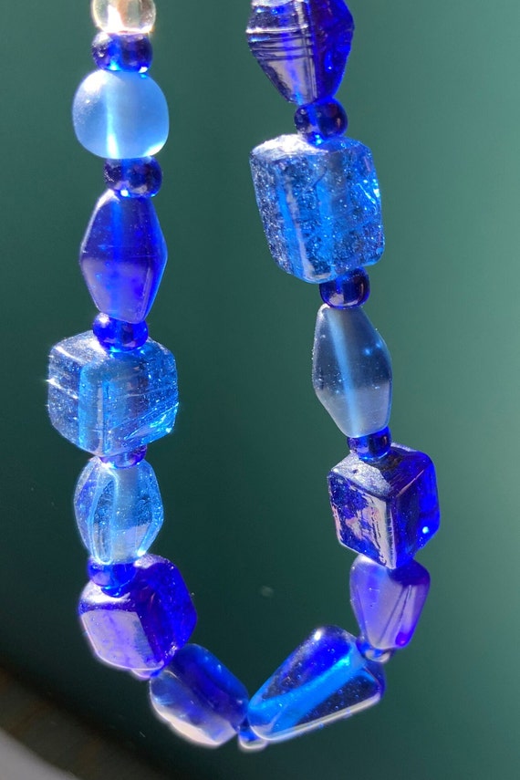 Antique Blue Glass bead bracelets