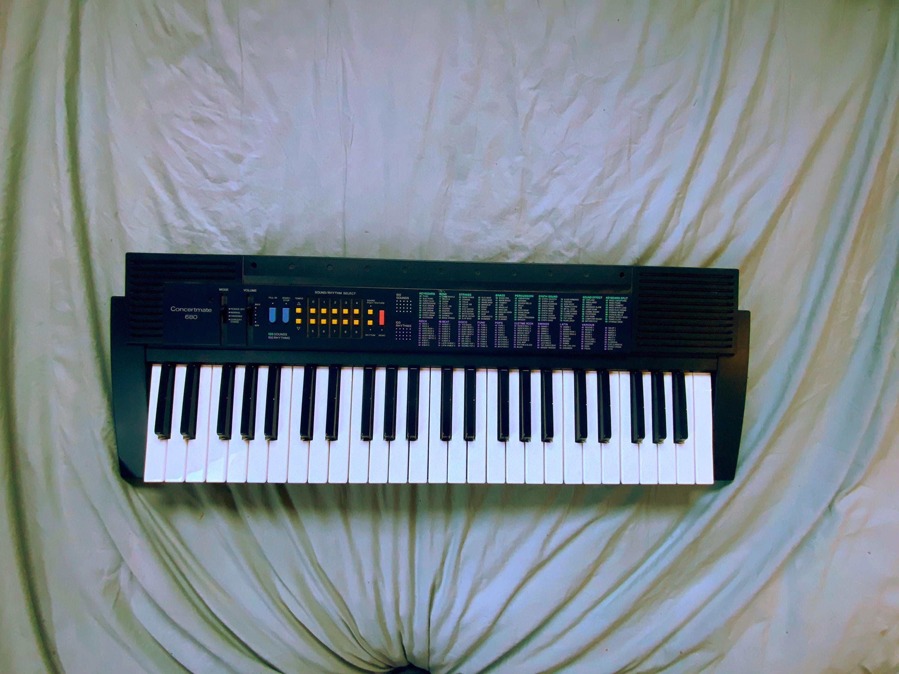 REALISTIC Concertmate 680 Keyboard Vintage 1980's Radio Shack - Etsy