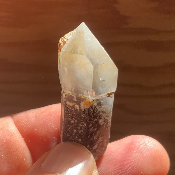 Classic Hallelujah Junction smoky Quartz crystal scepter tip