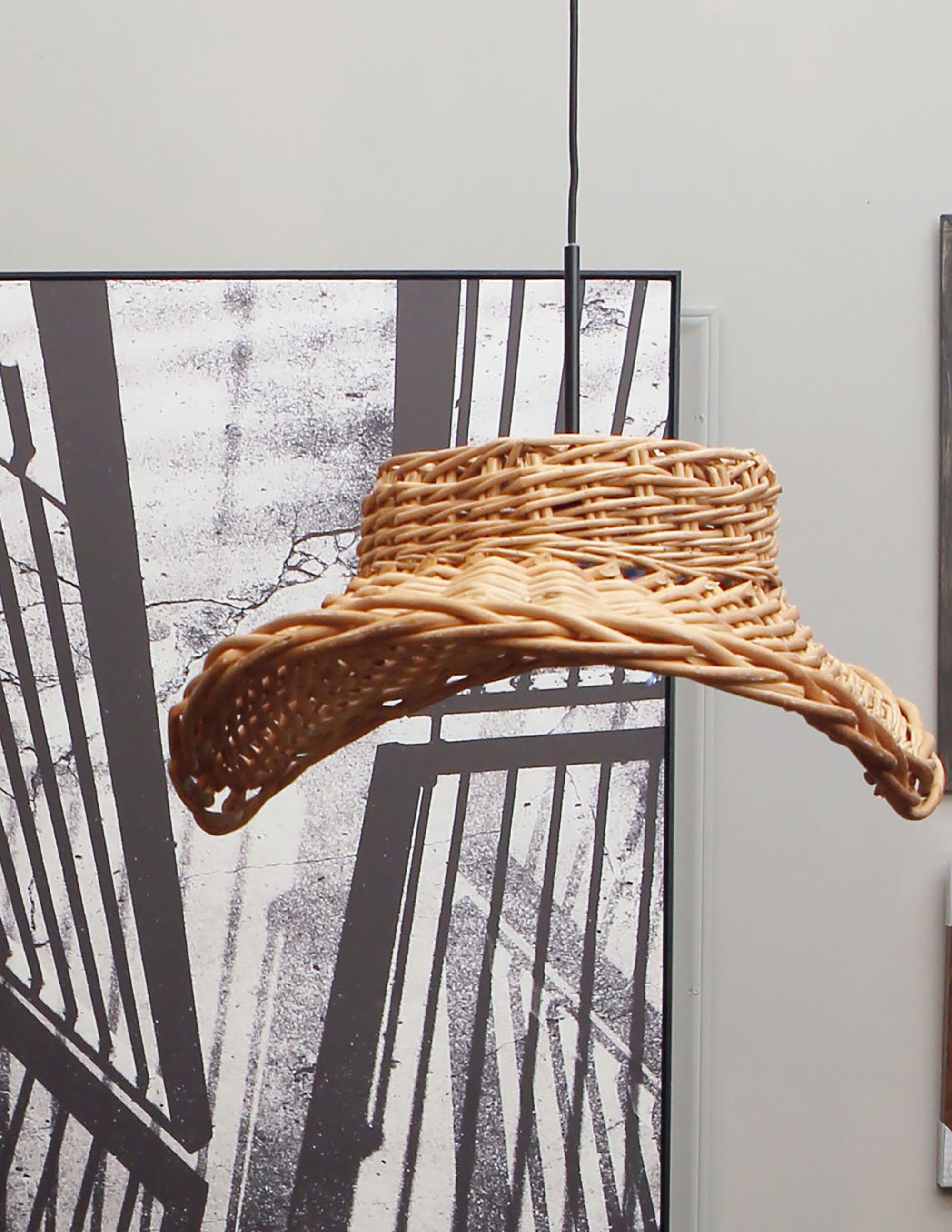 Unique Wicker Basket Chandelier Etsy