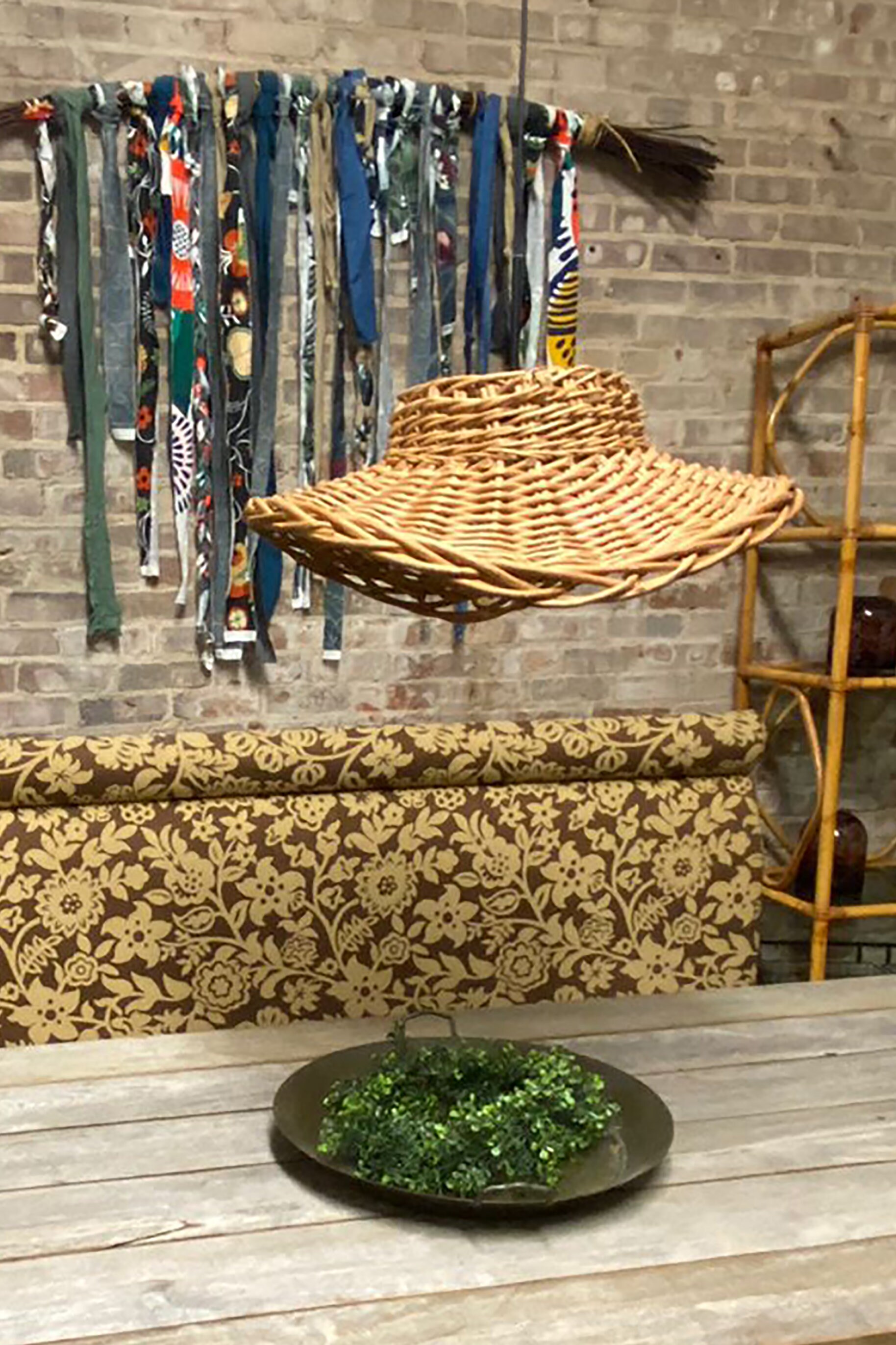 Unique Wicker Basket Chandelier Etsy