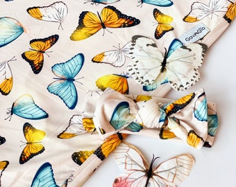 butterfly swaddle blanket