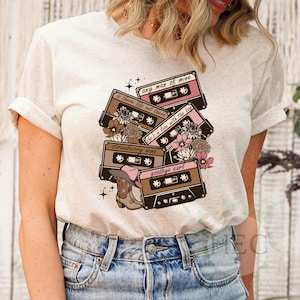 90s Country Cassette Tapes - Western - DTF Print