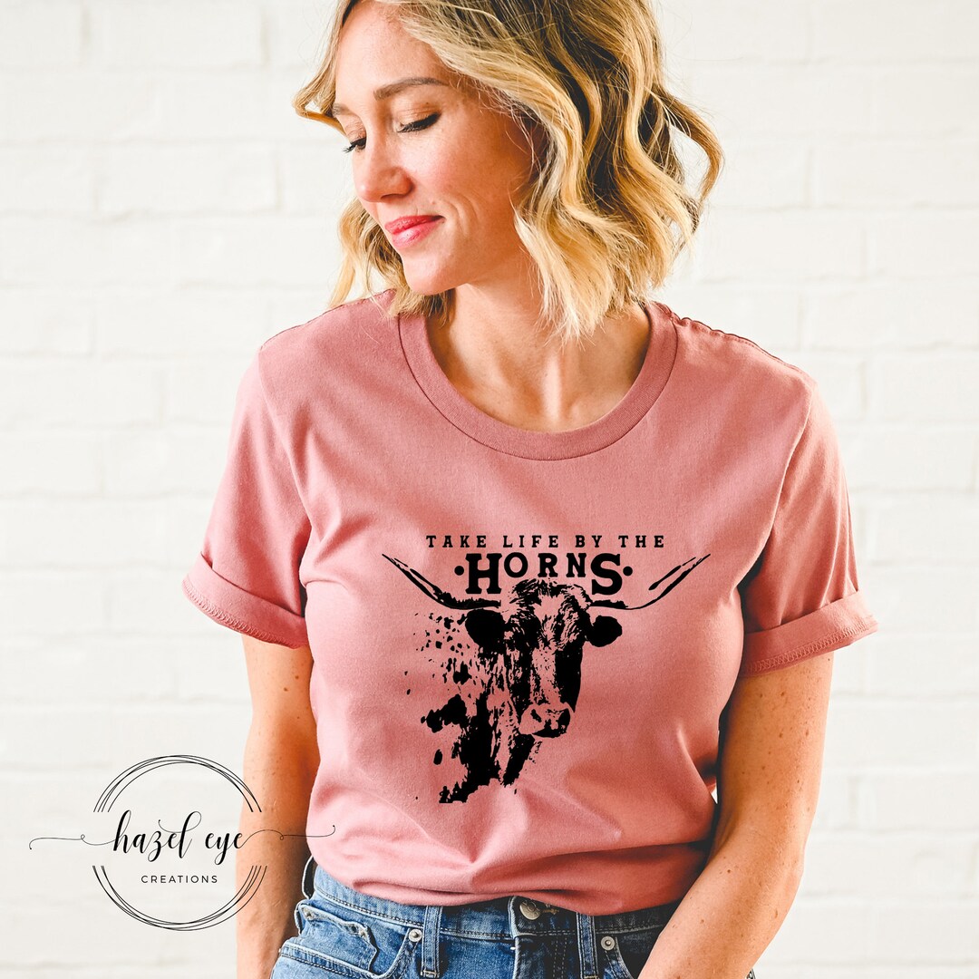 Take Life by the Horns Screen Print Etsy