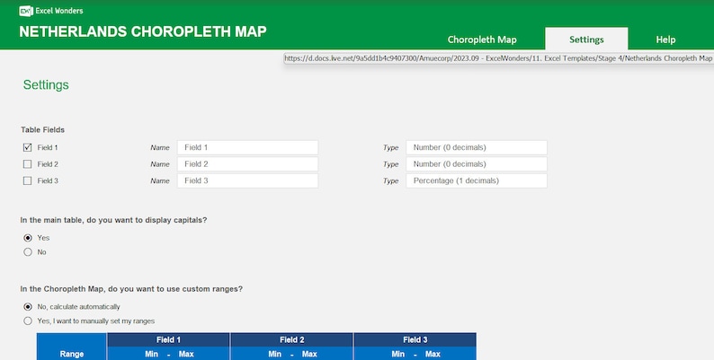 Netherlands Postcode Map Excel Template | Color-coded Choropleth for ...