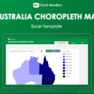 Australia Choropleth Map Excel Template | In-depth Guide to Visualizing ...