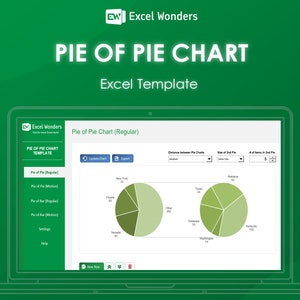 Excel-sjabloon cirkeldiagram | Geavanceerde visualisatie met taartdiagram en taartdiagram voor gedetailleerde gegevensanalyse | Excel-wonderen